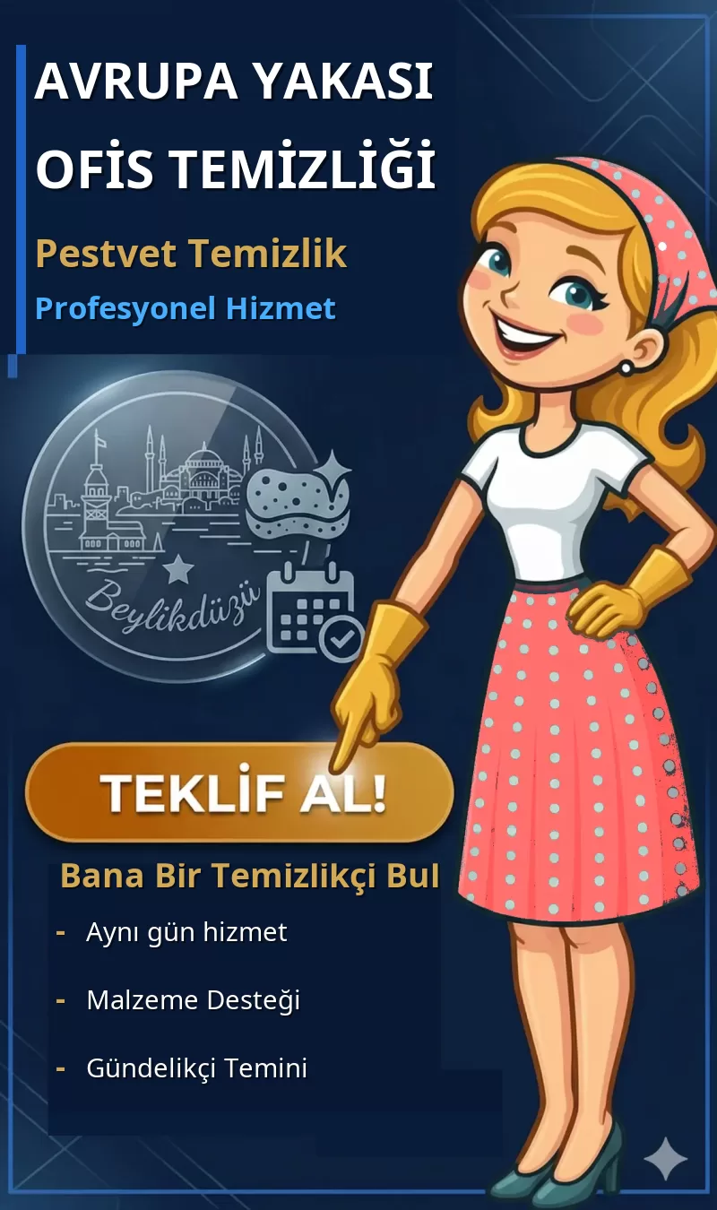 Avrupa Yakası Ofis Temizliği - Pestvet Temizlik