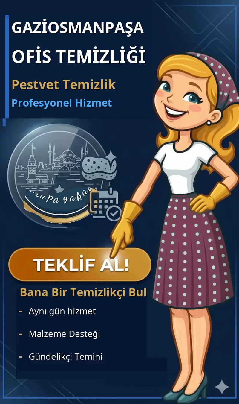 Gaziosmanpaşa Ofis Temizliği - Pestvet Temizlik